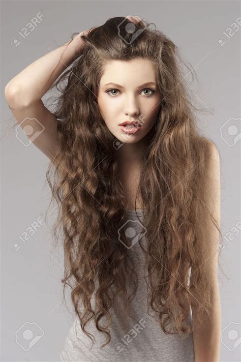 cute hairstyles for long curly brown hair 35267087 cute