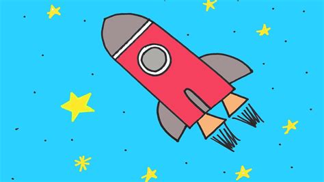 draw  rocket ship  space step  step drawing lesson  kids