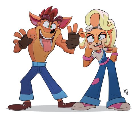 crash and coco bandicoot from crash bandicoot 4 it s about time in