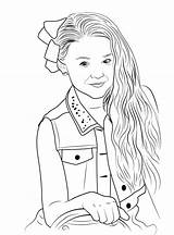 Jojo Siwa Print Colorear Joanie Joelle Fashionista Kleurplaat Scribblefun Youtubers sketch template