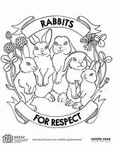 Coloring Pages Violence Domestic Sheets Nnedv Own Non Getdrawings Bunny Respect Rabbit Colouring Getcolorings Color Template sketch template