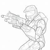 Coloring War Gears Pages Master Chief Halo Getcolorings Getdrawings Printable Color sketch template