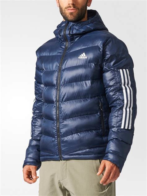 adidas winterjacke daunenjacke bomber  bubble padded jacket  stripes ebay