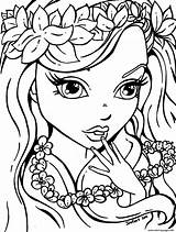 Coloring Teens Girls Pages Flowers Printable Print Book sketch template