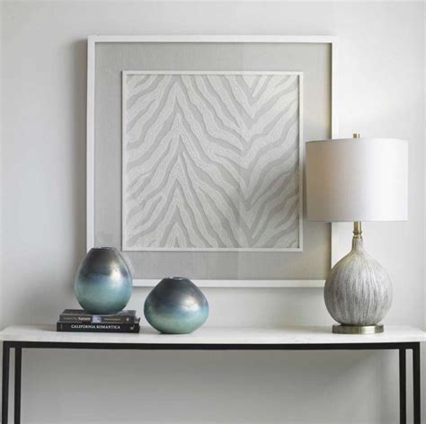 uttermost wild light graywhite framed print wall art bob mills furniture