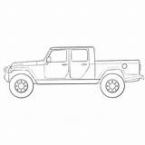 Coloring Jeep Truck Pages Draw Lamborghini sketch template