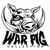 Boar Drawing Pig Skull Wild Head War Belly Button Stencil Clipartmag Getdrawings sketch template