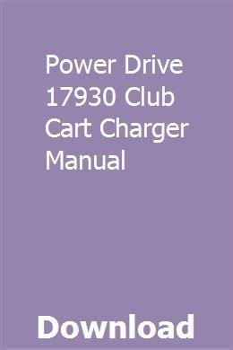 power drive  club cart charger manual study guide series  parallel circuits  study