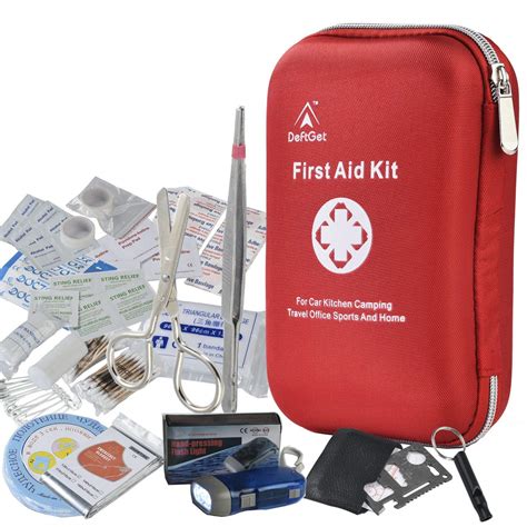 aid kit  pieces waterproff essential injury  red cross