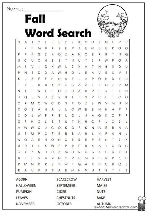 embrace  fall vibes   word search
