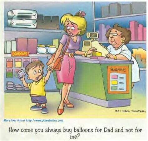 How Come You Always Buy Balloons For Dad And Not For Me Cartoon