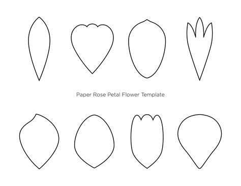 images  paper flower petal template printable printable