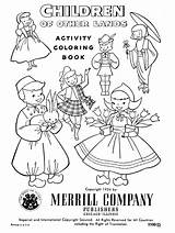 Coloring Children Pages Book Lands Other 1954 Vintage Lederhosen Colouring Color Choose Board Template Books sketch template