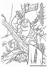 Shrek Coloring Pages Book sketch template