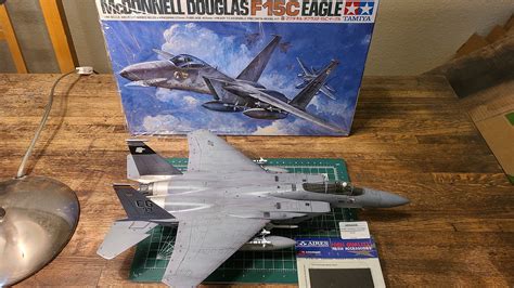 mcdonell douglas   eagle plastic model airplane kit  scale  pictures