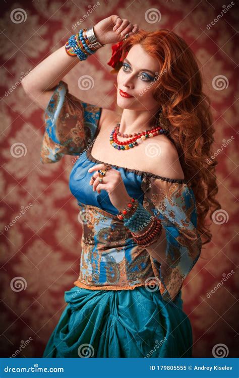 Ethnic Gypsy Costume Stock Image Image Of Beauty Dancer 179805555