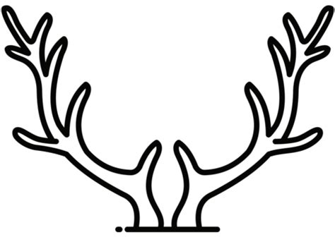reindeer antlers coloring page  printable coloring pages