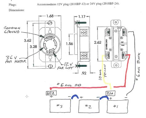 marinco  prong trolling motor plug wiring diagram