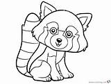 Panda Coloring Red Pages Printable Clipart Cartoon Colouring Cute Pandas Kids Template Adults Getdrawings sketch template