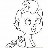 Coloring Pony Pages Little Pound Cake Friendship Magic Coloringpages101 sketch template
