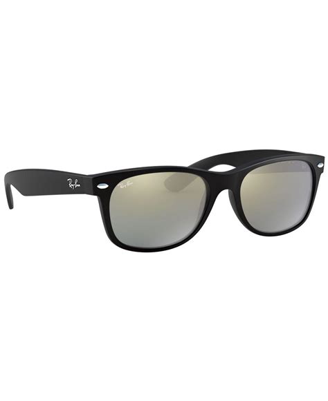 ray ban sunglasses rb2132 new wayfarer flash in black lyst