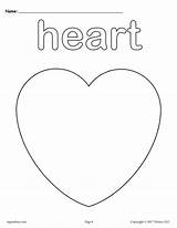 Heart Coloring Shape Pages Getcolorings Printable Color sketch template