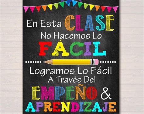 Spanish Classroom Rules Printable Poster Spanish Class Decor Clase De