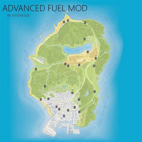 Gta 5 Advanced Fuel Mod Posters On The Wall Hd Topographic Map Grand