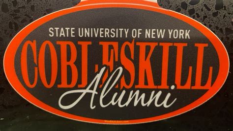 alumni sticker  suny cobleskill college store