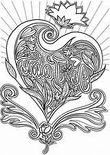 Coeur Amour Imprimer Greatestcoloringbook sketch template