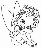 Pages Coloring Girls Colouring Little Fairy Beautiful sketch template