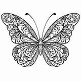Mandala Butterfly Coloring Mandalas Pages Butterflies Papillon Imprimer Coloriage Dessin Drawing Sketch Tattoo sketch template