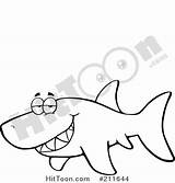 Grin Coloring Shark Outline Drawing Tail Designlooter Flashing Clipartmag sketch template