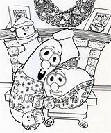 Coloring Christmas Pages Veggie Tales Jody Nilsen Choose Board Larry Idea Powweb Kids Bob sketch template