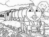 Coloring Train Thomas Pages Printable Library Gordon sketch template