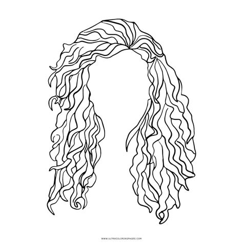 curly hair coloring page  printable coloring pages  kids