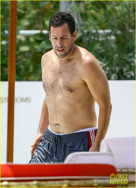 Adam Sandler Goes Shirtless For Miami Trip With Wife