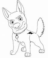 Bolt Coloring Pages Coloriage Rebelle Disney Dog Dessin Colorier Volt Imprimer Walt Print Mighty Printable Drawing Super Colouring Mittens Drawings sketch template
