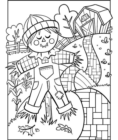 scarecrow  crayolacom thanksgiving coloring pages fall coloring