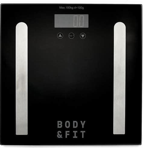 body fit weegschaal meet oa vetpercentage vochtgehalte grijs bolcom