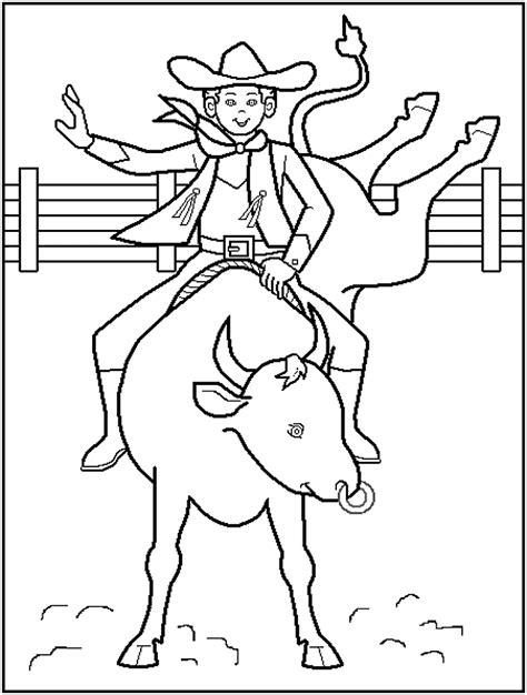 rodeo coloring pages coloring home