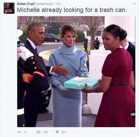 trump s swearing in michelle gives the ‘side eye sends twitterati