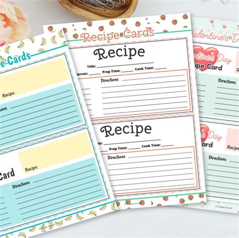 printable recipe cards mama loves food dinner hero