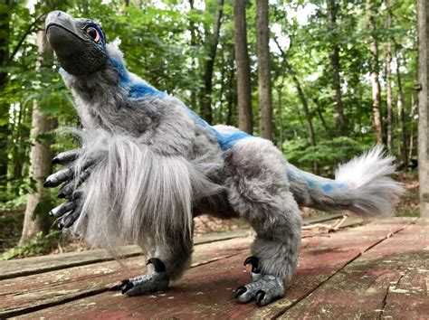 jurassic world blue inspired raptor plush art doll the