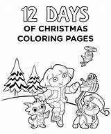 Coloring Jr Nick Pages Christmas Days Printable Getcolorings Getdrawings Print sketch template