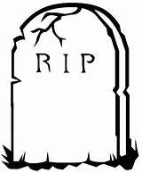 Rip Coloring Getdrawings Pages Tombstone sketch template