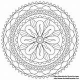 Coloring Mandala Pages Adults Printable Popular sketch template