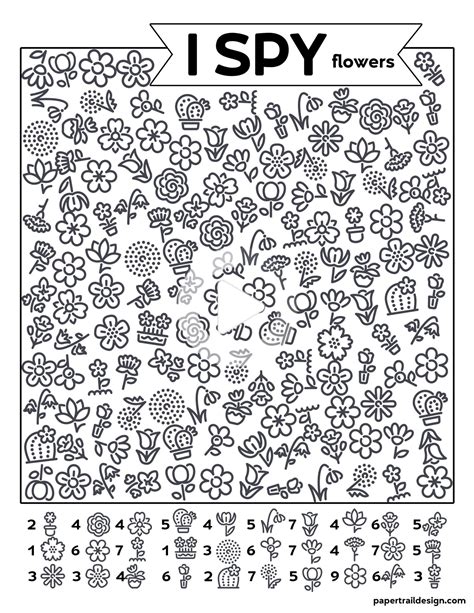 I Spy Spring Coloring Page Printable Images And Photos Finder