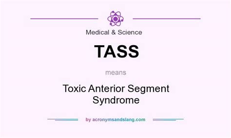 Tass Toxic Anterior Segment Syndrome In Medical