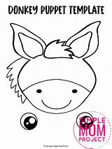 Puppet Donkey sketch template